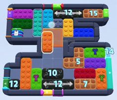 Color Block Jam level: screenshot of the board