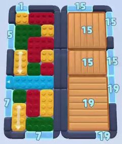 Color Block Jam level 81: screenshot of the board