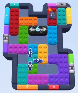 Color Block Jam level 1131 / 1132 / 2042: screenshot of the board