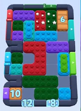 Color Block Jam level 605 / 1527: screenshot of the board