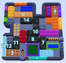 Color Block Jam level 1557 / 2468: screenshot of the board