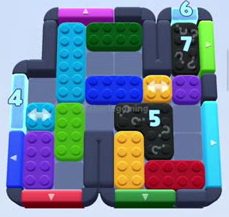 Color Block Jam level 1118 / 2019: screenshot of the board