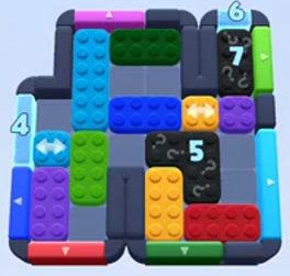 Color Block Jam level 1117: screenshot of the board