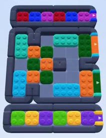 Color Block Jam level 404: screenshot of the board