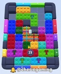Color Block Jam level: screenshot of the board