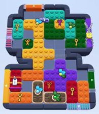 Color Block Jam level 1637 / 2548: screenshot of the board