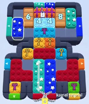 Color Block Jam level 529 / 1206 / 1423 / 1728: screenshot of the board