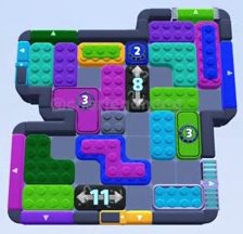 Color Block Jam level 1401 / 1404 / 1408 / 1427: screenshot of the board