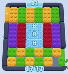 Color Block Jam level 14: screenshot of the board