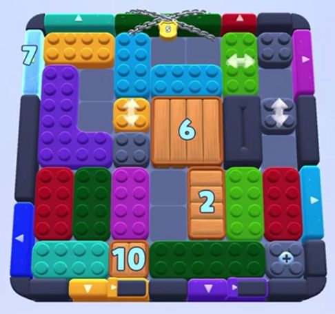 Color Block Jam level 1140 / 1131: screenshot of the board