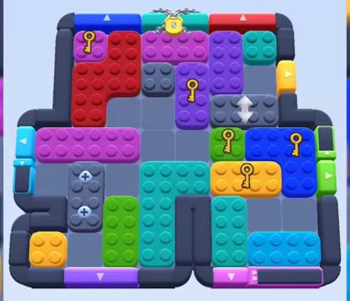 Color Block Jam level 621 / 1543: screenshot of the board