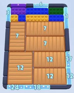 Color Block Jam level: screenshot of the board