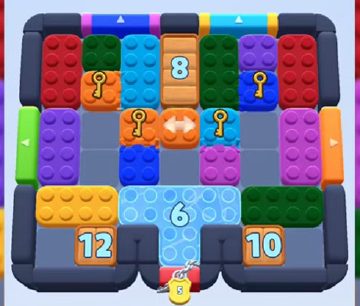 Color Block Jam level 560 / 1237 / 1454: screenshot of the board