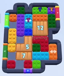 Color Block Jam level 424 / 818 / 1318: screenshot of the board