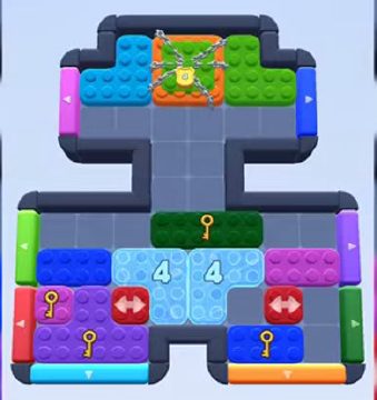 Color Block Jam level 99 / 487 / 937 / 1493: screenshot of the board