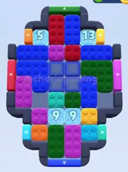 Color Block Jam level 401 / 795 / 1295 / 1702: screenshot of the board
