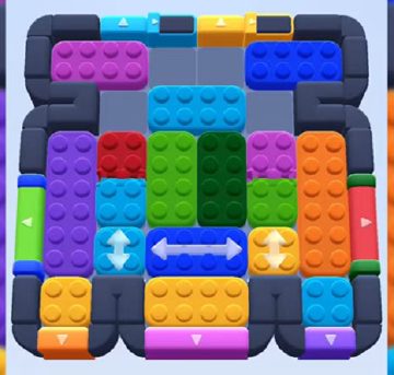 Color Block Jam level 692 / 1652: screenshot of the board