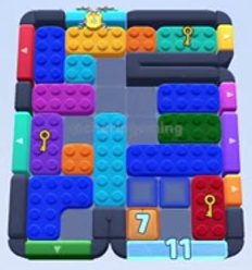 Color Block Jam level 676 / 1636: screenshot of the board