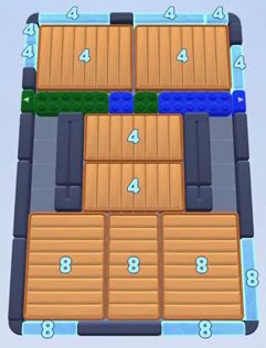 Color Block Jam level: screenshot of the board