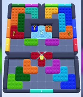 Color Block Jam level 135 / 523 / 973 / 1590: screenshot of the board