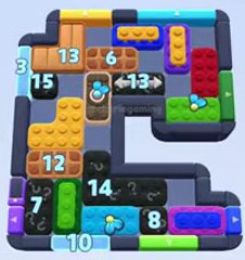 Color Block Jam level 1524 / 1525 / 2434: screenshot of the board
