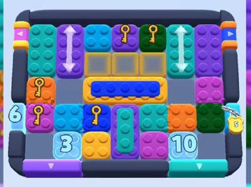 Color Block Jam level 483: screenshot of the board