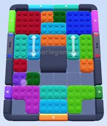 Color Block Jam level: screenshot of the board