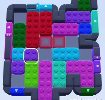 Color Block Jam level 593 / 1515: screenshot of the board