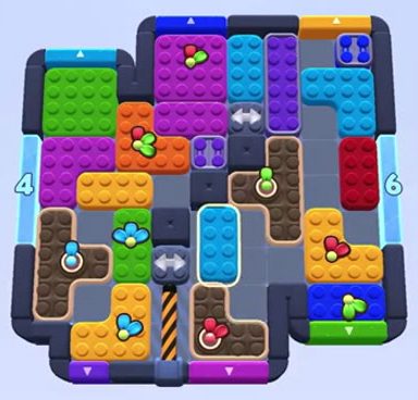 Color Block Jam level 1441 / 1438 / 1447: screenshot of the board
