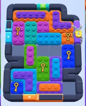 Color Block Jam level 634: screenshot of the board