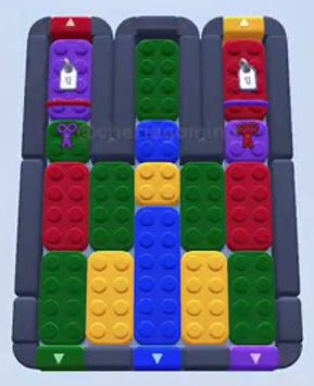 Color Block Jam level 80: screenshot of the board