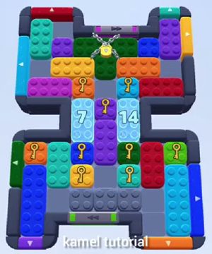 Color Block Jam level 385 / 779 / 1279 / 1723: screenshot of the board