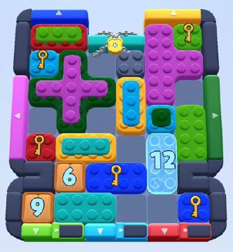 Color Block Jam level 623 / 1524: screenshot of the board