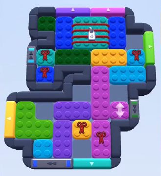 Color Block Jam level 556 / 1233 / 1450: screenshot of the board