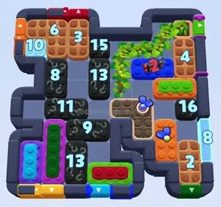 Color Block Jam level 1641 / 2552: screenshot of the board