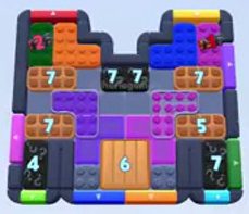 Color Block Jam level 1456 / 2366: screenshot of the board