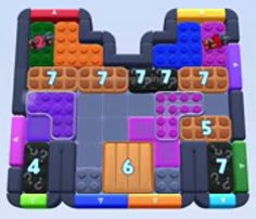 Color Block Jam level: screenshot of the board