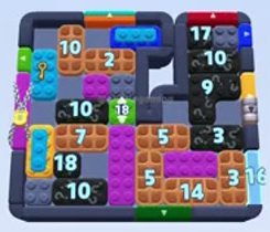 Color Block Jam level: screenshot of the board