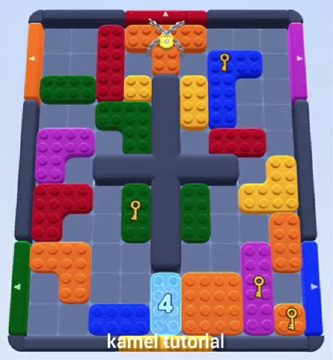 Color Block Jam level 347 / 741 / 1185: screenshot of the board