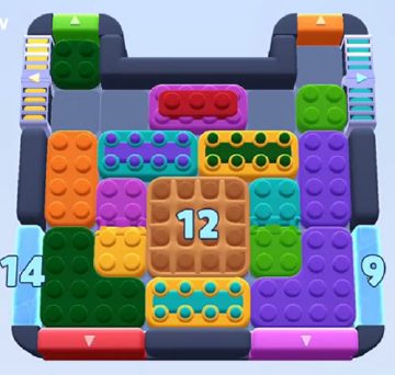 Color Block Jam level 1091 / 1992: screenshot of the board