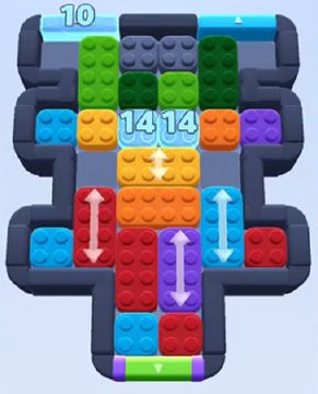 Color Block Jam level 473 / 715 / 867 / 1367: screenshot of the board
