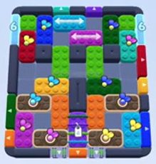 Color Block Jam level 1239 / 1234: screenshot of the board