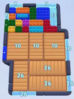 Color Block Jam level: screenshot of the board