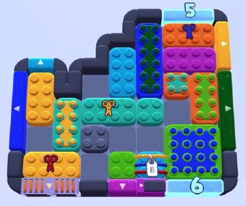Color Block Jam level 1128 / 1145: screenshot of the board
