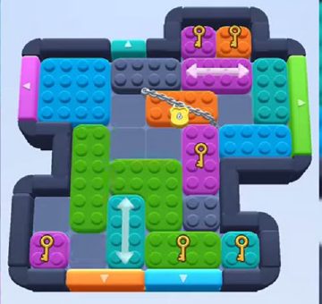 Color Block Jam level 505 / 1399: screenshot of the board