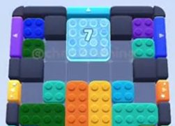 Color Block Jam level 551: screenshot of the board