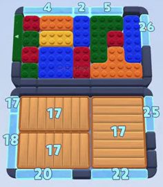 Color Block Jam level: screenshot of the board