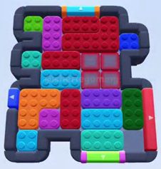 Color Block Jam level 472 / 714 / 866 / 1366 / 1758: screenshot of the board