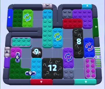 Color Block Jam level 1264 / 1252 / 2170: screenshot of the board