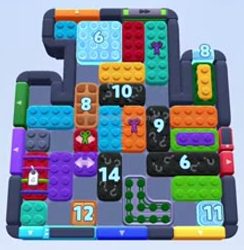 Color Block Jam level 1292 / 1293 / 2194: screenshot of the board